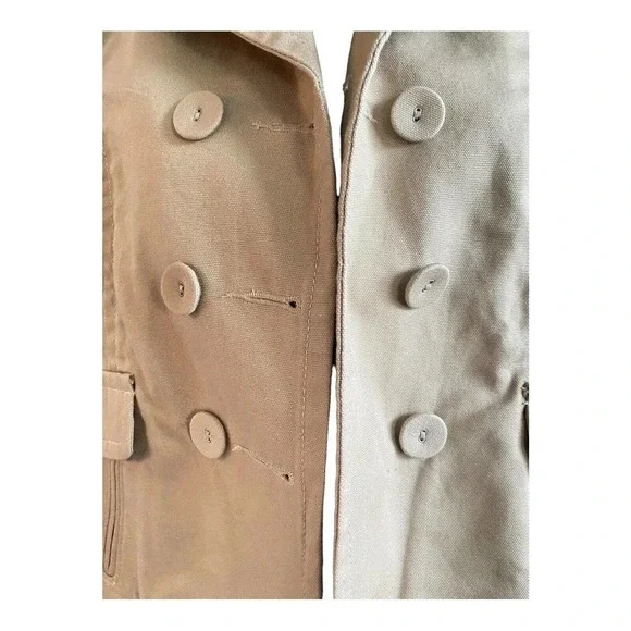 Vintage Old Navy Khaki Long Sleeve Jacket Women’s Size Small Beige Work Casual - Picture 3 of 14